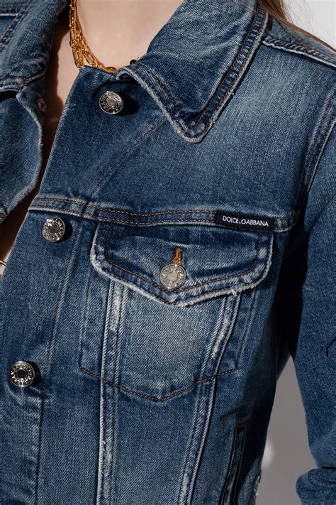 denim jacket woman dolce gabbana|dolce gabbana denim jacket.